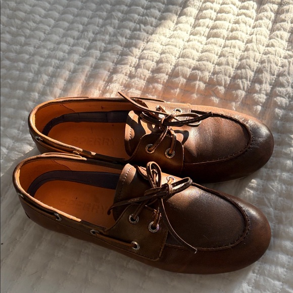 Sperry Shoes - Sperry Slim Brown Leather Women’s Boat Shoes